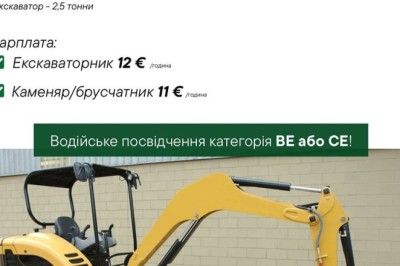 Каменщики, брусчаточник, екскаваторщик в Германию, Манхайм, DE, Germany